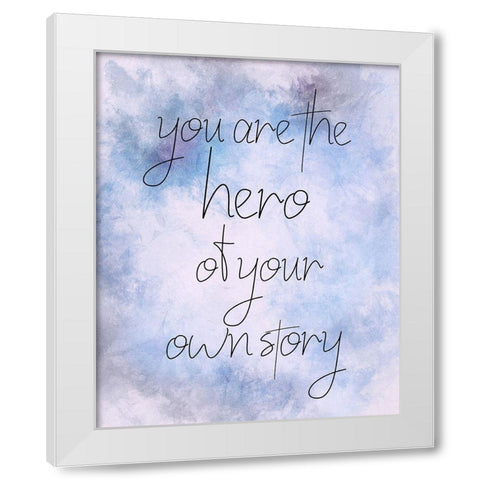 The Hero White Modern Wood Framed Art Print by Allen, Kimberly