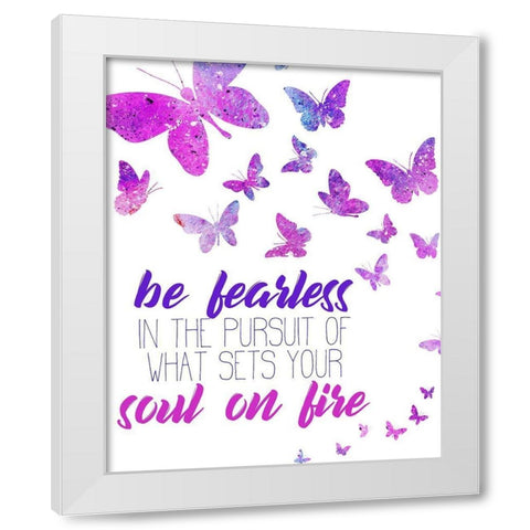Born Fearless 1 White Modern Wood Framed Art Print by Allen, Kimberly