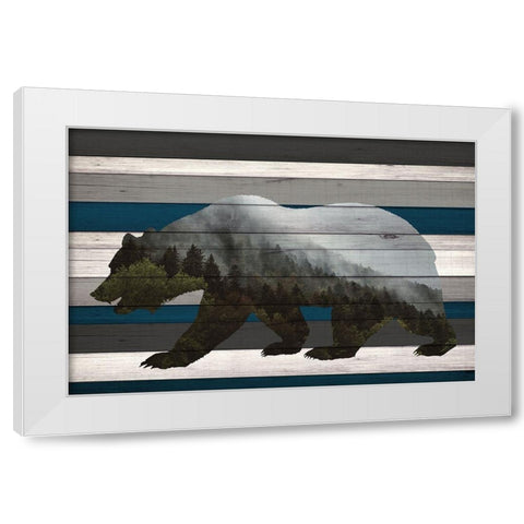 Bear Mountain Range White Modern Wood Framed Art Print by Allen, Kimberly