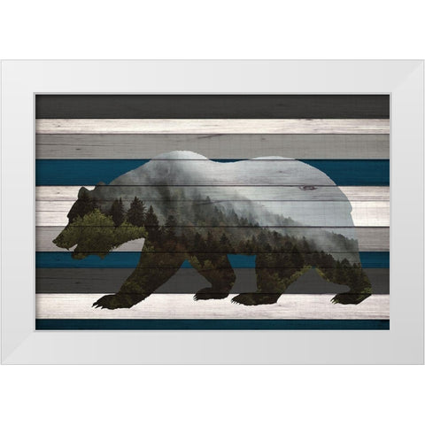 Bear Mountain Range White Modern Wood Framed Art Print by Allen, Kimberly