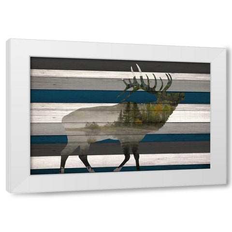 Elk Mountain Range White Modern Wood Framed Art Print by Allen, Kimberly