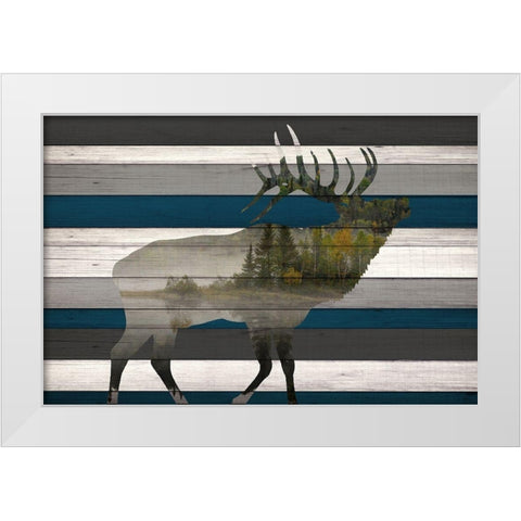 Elk Mountain Range White Modern Wood Framed Art Print by Allen, Kimberly