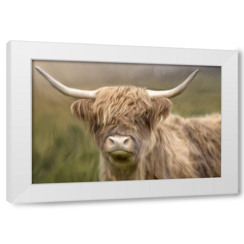 Highland White Modern Wood Framed Art Print by Allen, Kimberly