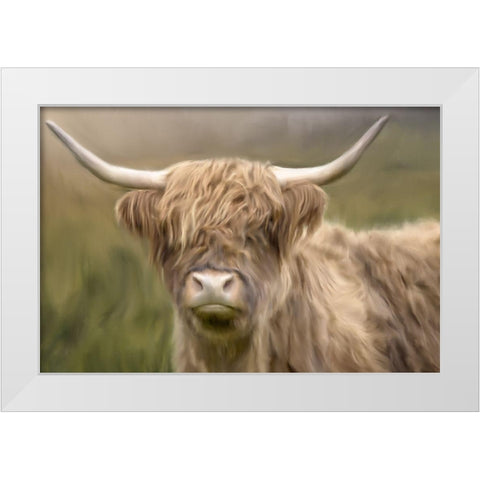 Highland White Modern Wood Framed Art Print by Allen, Kimberly