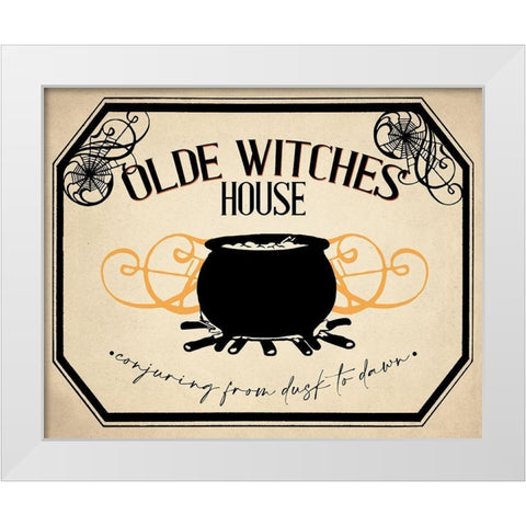 Olde Witches House White Modern Wood Framed Art Print by Allen, Kimberly