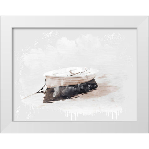 Row Boat White Modern Wood Framed Art Print by Allen, Kimberly