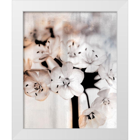 Leek Blossoms 1 White Modern Wood Framed Art Print by Allen, Kimberly