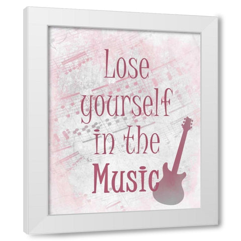 Loose Yourself White Modern Wood Framed Art Print by Allen, Kimberly