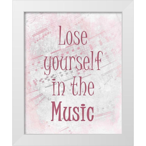 Lose Yourself A White Modern Wood Framed Art Print by Allen, Kimberly
