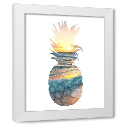 Beach Sunsets 2 White Modern Wood Framed Art Print by Allen, Kimberly