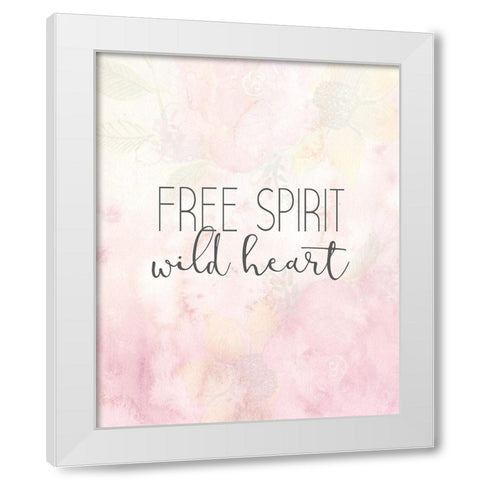 Free Spirit Wild Heart White Modern Wood Framed Art Print by Allen, Kimberly