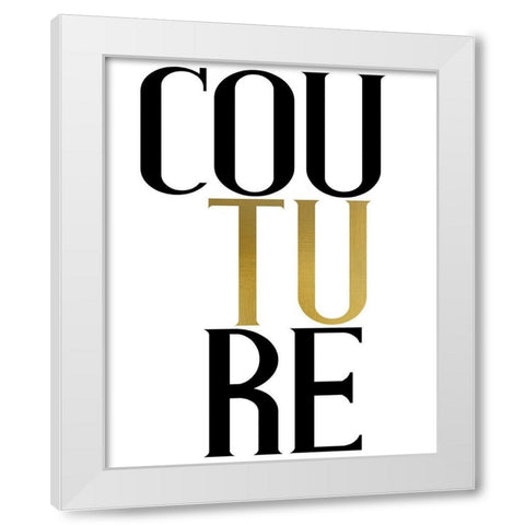 Couture 1 White Modern Wood Framed Art Print by Allen, Kimberly