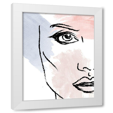 Focus 1 White Modern Wood Framed Art Print by Allen, Kimberly