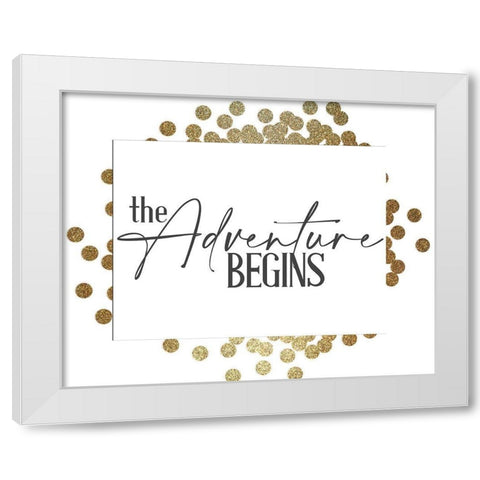 The Adventure White Modern Wood Framed Art Print by Allen, Kimberly