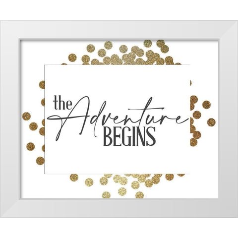The Adventure White Modern Wood Framed Art Print by Allen, Kimberly