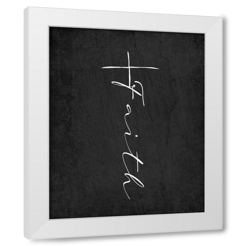 Faith Cross White Modern Wood Framed Art Print by Allen, Kimberly
