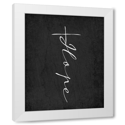 Hope Cross White Modern Wood Framed Art Print by Allen, Kimberly