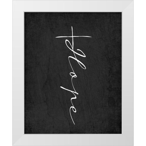 Hope Cross White Modern Wood Framed Art Print by Allen, Kimberly