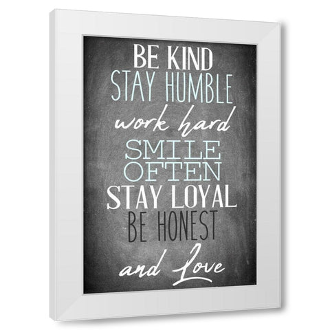 And Love White Modern Wood Framed Art Print by Allen, Kimberly