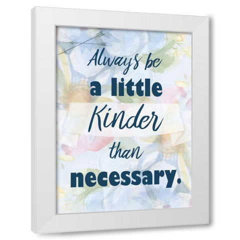 Always Be White Modern Wood Framed Art Print by Allen, Kimberly