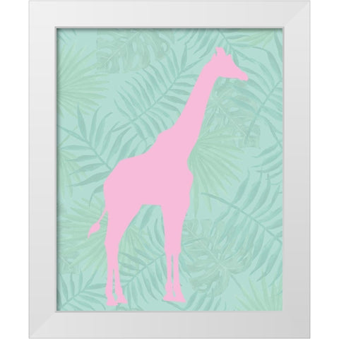 Safari Animal 1 White Modern Wood Framed Art Print by Allen, Kimberly