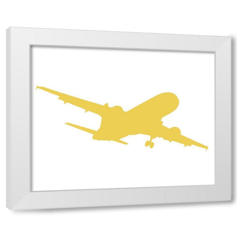 Lets Jet 1 White Modern Wood Framed Art Print by Allen, Kimberly
