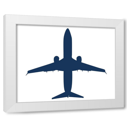 Lets Jet 2 White Modern Wood Framed Art Print by Allen, Kimberly