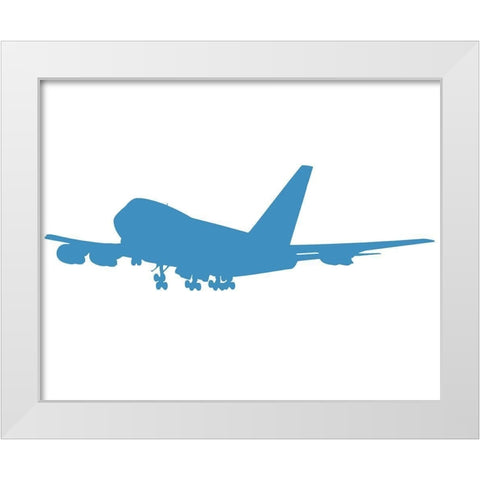 Lets Jet 3 White Modern Wood Framed Art Print by Allen, Kimberly