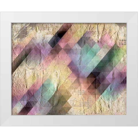 Color Code White Modern Wood Framed Art Print by Allen, Kimberly
