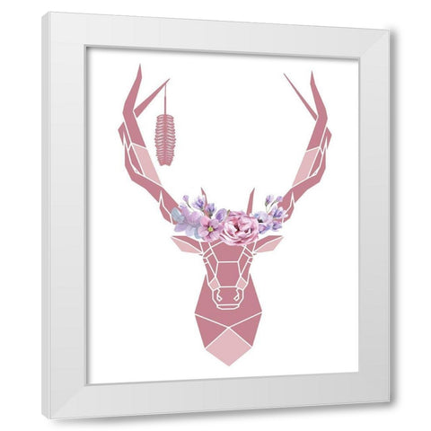 Geo Animal 2 White Modern Wood Framed Art Print by Allen, Kimberly