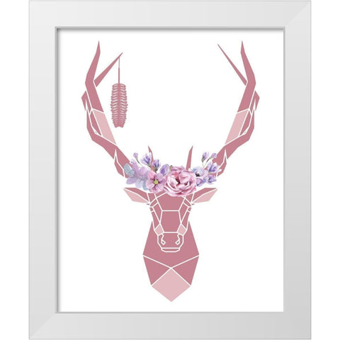 Geo Animal 2 White Modern Wood Framed Art Print by Allen, Kimberly