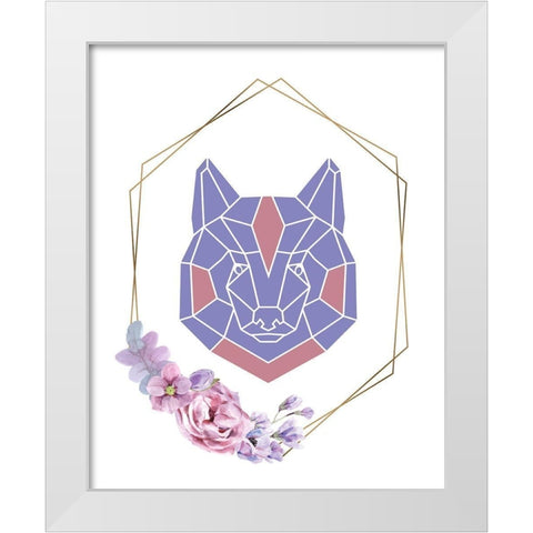 Geo Animal 3 White Modern Wood Framed Art Print by Allen, Kimberly