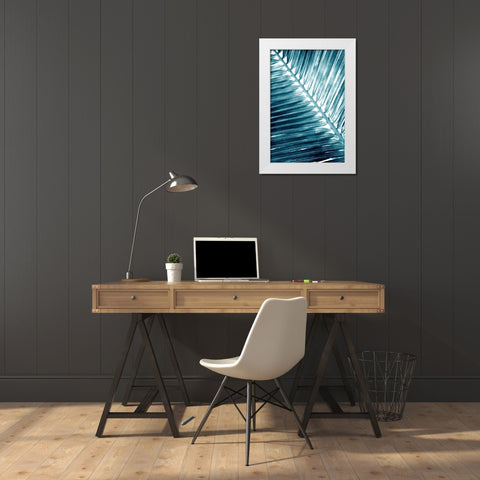 Tropical Blue 2 White Modern Wood Framed Art Print by Allen, Kimberly
