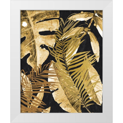 Tropic Golds 1 White Modern Wood Framed Art Print by Allen, Kimberly