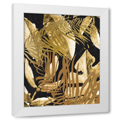 Tropic Golds 2 White Modern Wood Framed Art Print by Allen, Kimberly