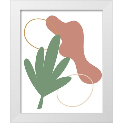 Organic 2 White Modern Wood Framed Art Print by Allen, Kimberly