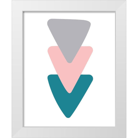 Row 1 White Modern Wood Framed Art Print by Allen, Kimberly