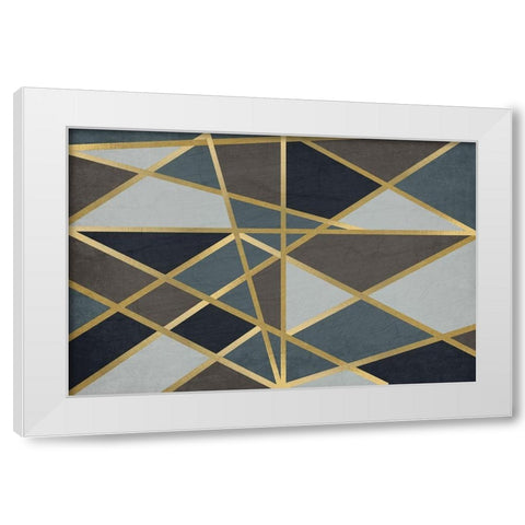 Maze White Modern Wood Framed Art Print by Kimberly, Allen