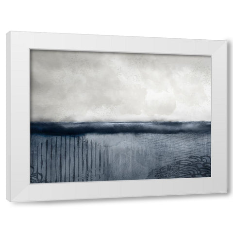 Beneath the Surface White Modern Wood Framed Art Print by Kimberly, Allen