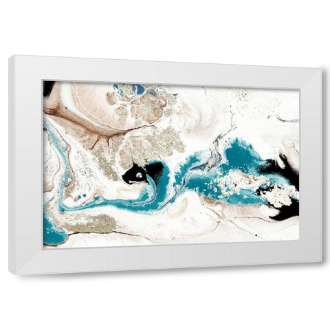River Run White Modern Wood Framed Art Print by Kimberly, Allen