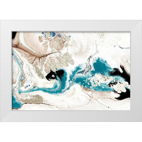 River Run White Modern Wood Framed Art Print by Kimberly, Allen
