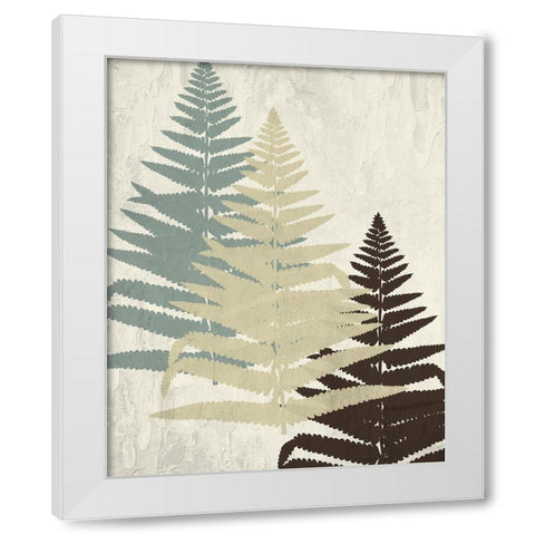 Fern 2 White Modern Wood Framed Art Print by Allen, Kimberly