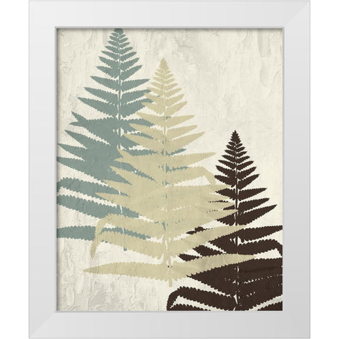 Fern 2 White Modern Wood Framed Art Print by Allen, Kimberly