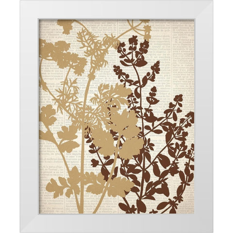 Newspaper 1 White Modern Wood Framed Art Print by Allen, Kimberly