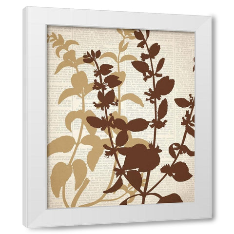 Newspaper 2 White Modern Wood Framed Art Print by Allen, Kimberly