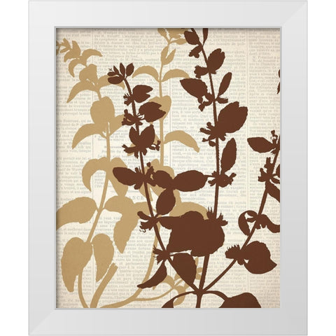 Newspaper 2 White Modern Wood Framed Art Print by Allen, Kimberly