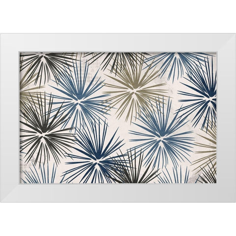 Burst White Modern Wood Framed Art Print by Kimberly, Allen