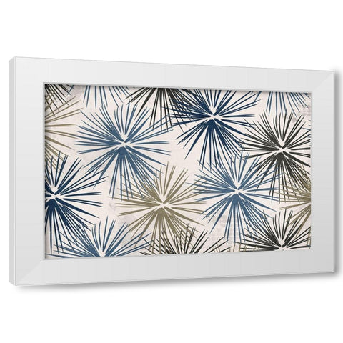 Burst 2 White Modern Wood Framed Art Print by Kimberly, Allen