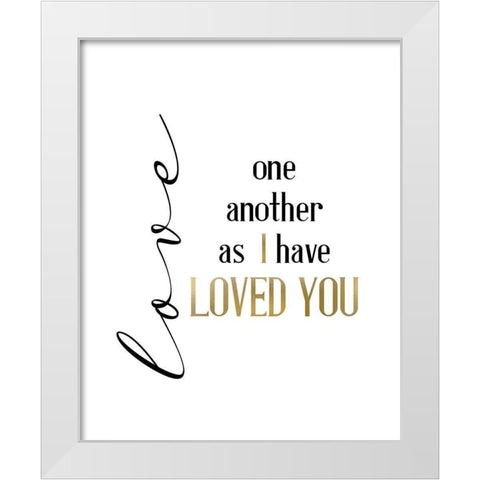 Infinite Love White Modern Wood Framed Art Print by Allen, Kimberly