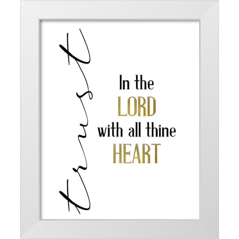 All Trusting White Modern Wood Framed Art Print by Allen, Kimberly